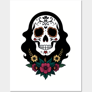 Day of the Dead Skull 01 Posters and Art